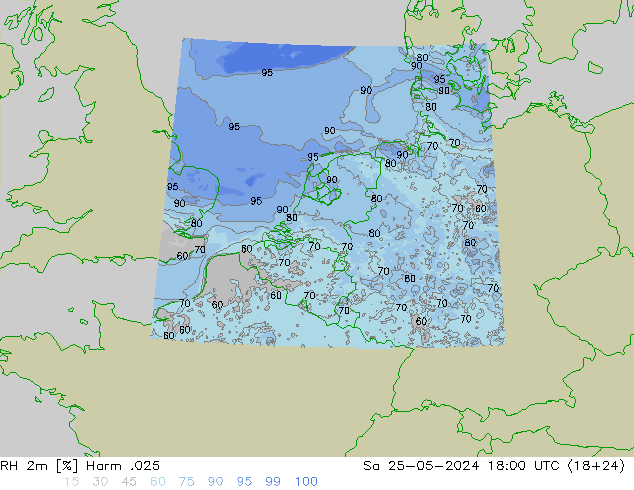 RH 2m Harm .025 Sa 25.05.2024 18 UTC