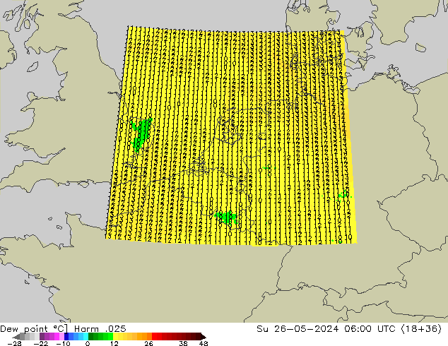 точка росы Harm .025 Вс 26.05.2024 06 UTC