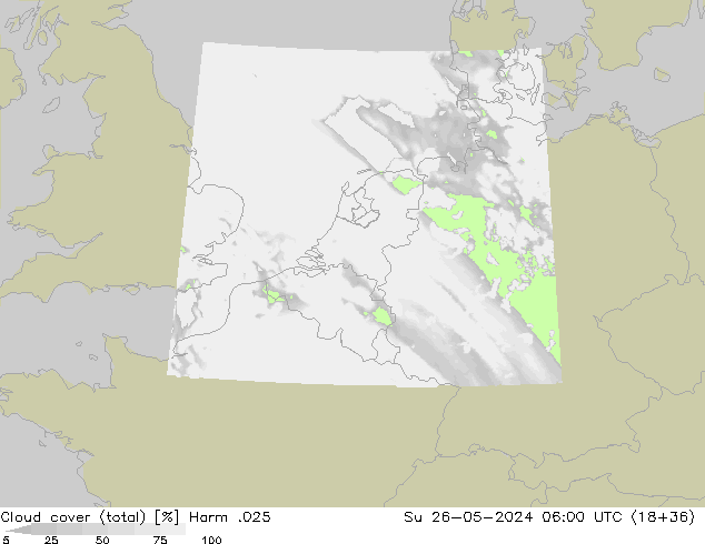 Nuages (total) Harm .025 dim 26.05.2024 06 UTC