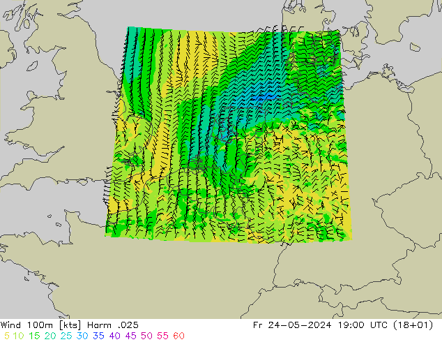 Wind 100m Harm .025 vr 24.05.2024 19 UTC