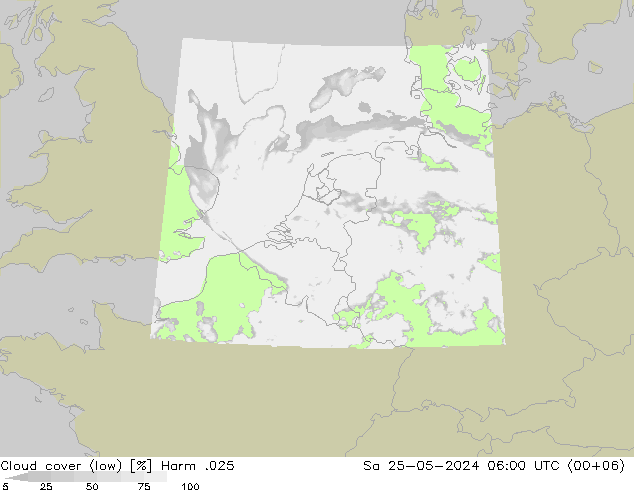 Wolken (tief) Harm .025 Sa 25.05.2024 06 UTC