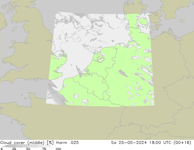 Bewolking (Middelb.) Harm .025 za 25.05.2024 18 UTC