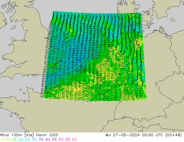 Wind 100m Harm .025 Mo 27.05.2024 00 UTC