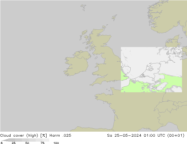 Wolken (hohe) Harm .025 Sa 25.05.2024 01 UTC