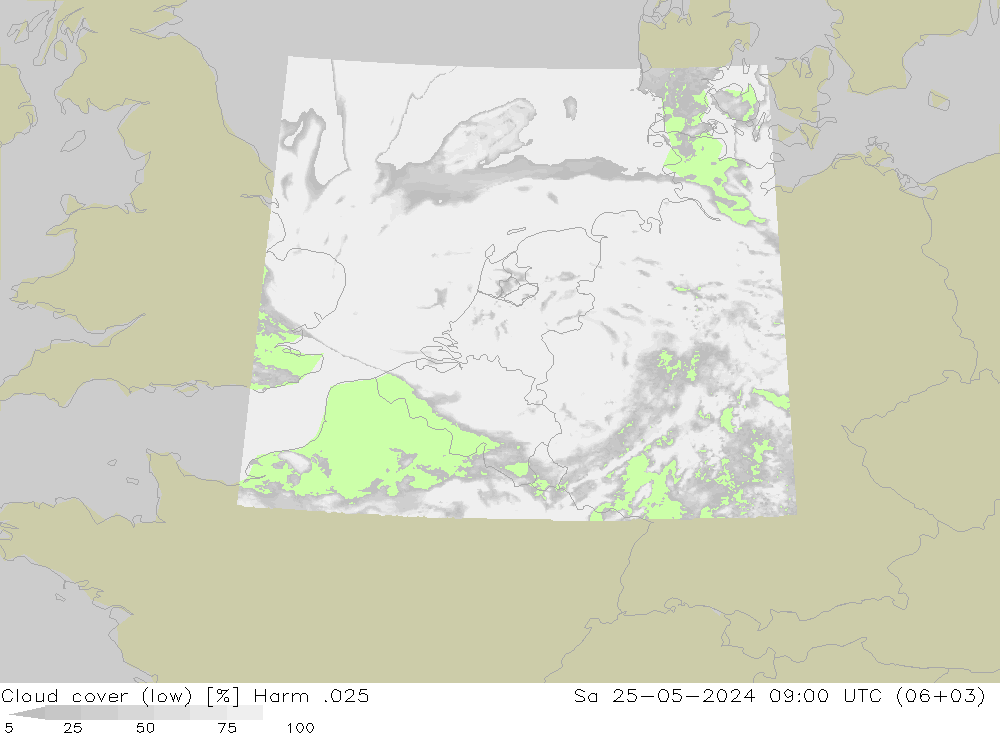 nízká oblaka Harm .025 So 25.05.2024 09 UTC