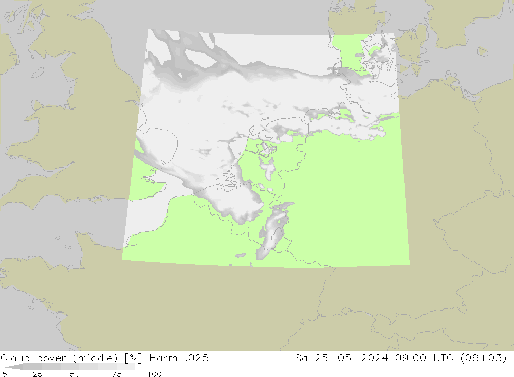 oblačnosti uprostřed Harm .025 So 25.05.2024 09 UTC