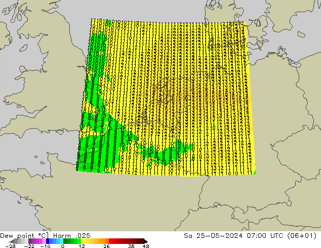 Taupunkt Harm .025 Sa 25.05.2024 07 UTC