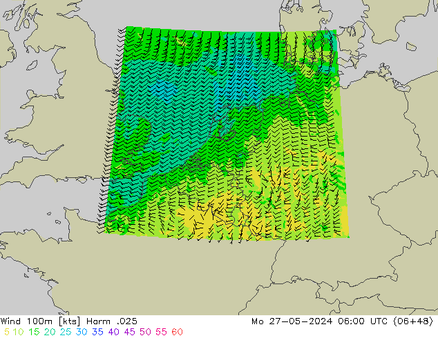 Wind 100m Harm .025 Mo 27.05.2024 06 UTC