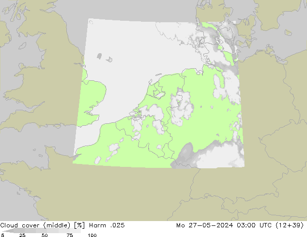 Cloud cover (middle) Harm .025 Mo 27.05.2024 03 UTC