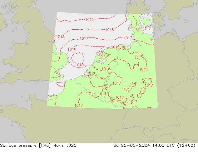 Luchtdruk (Grond) Harm .025 za 25.05.2024 14 UTC