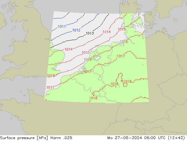 pressão do solo Harm .025 Seg 27.05.2024 06 UTC