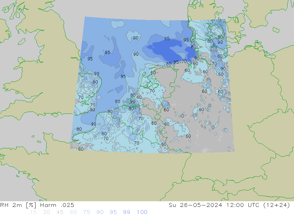 RH 2m Harm .025 So 26.05.2024 12 UTC