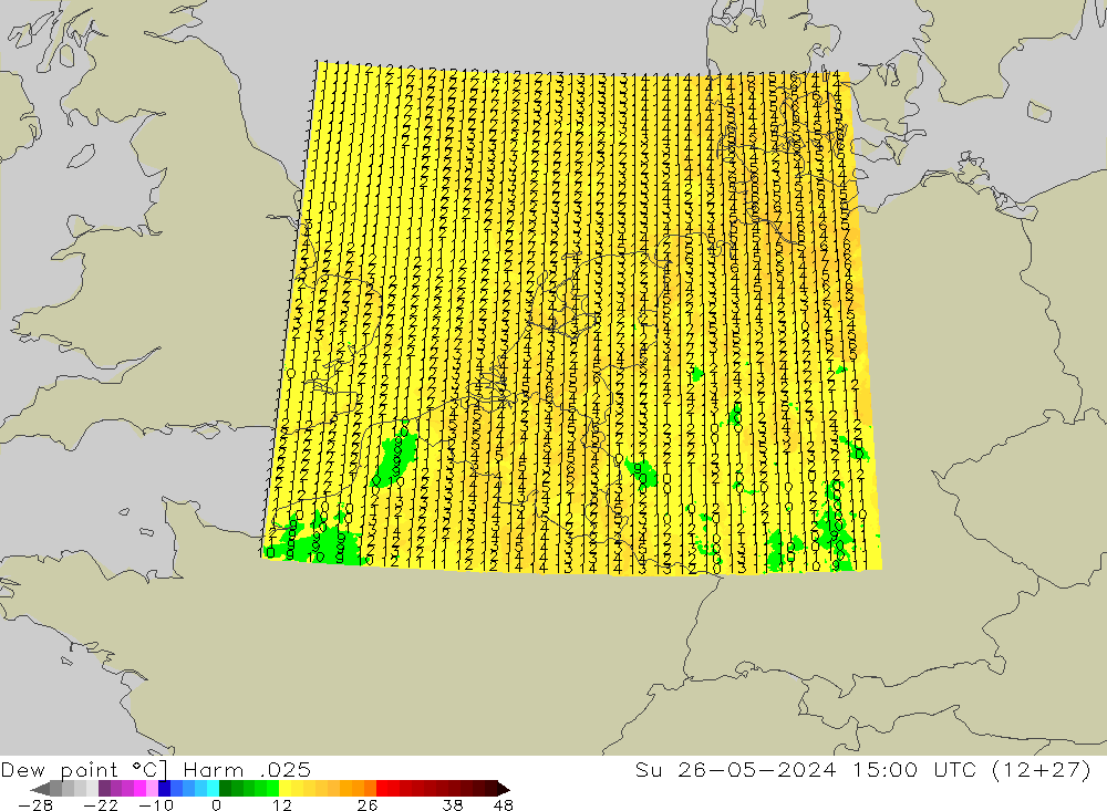 Punto de rocío Harm .025 dom 26.05.2024 15 UTC