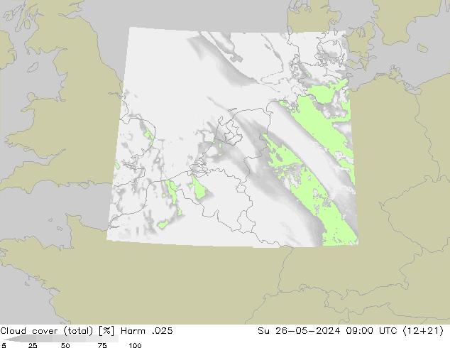 Nubi (totali) Harm .025 dom 26.05.2024 09 UTC