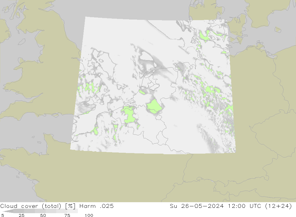 Bulutlar (toplam) Harm .025 Paz 26.05.2024 12 UTC