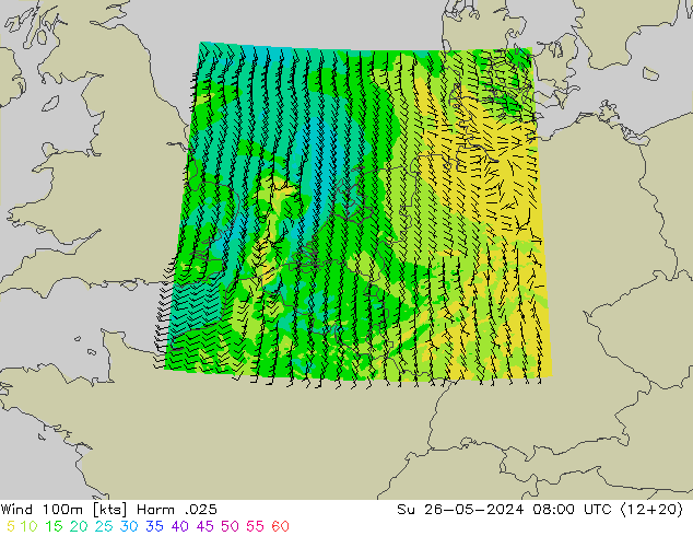 Wind 100m Harm .025 Su 26.05.2024 08 UTC