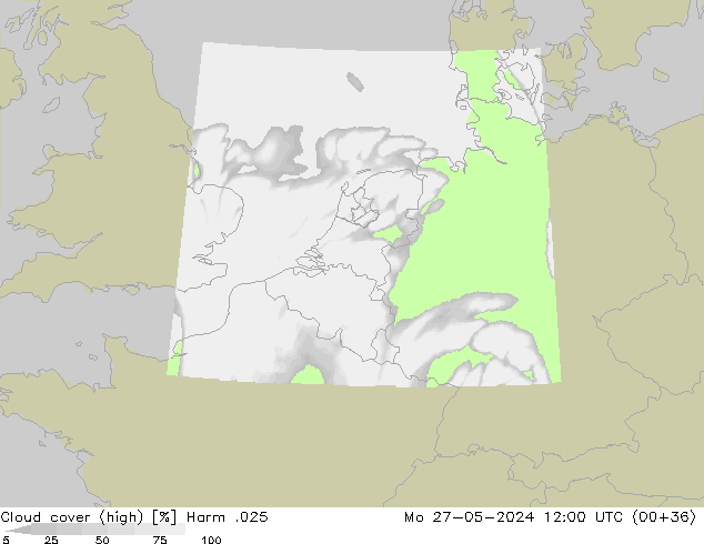 Wolken (hohe) Harm .025 Mo 27.05.2024 12 UTC