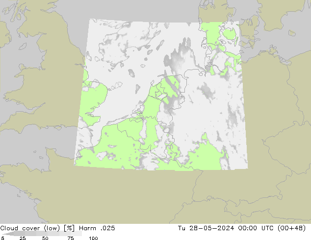 Bulutlar (düşük) Harm .025 Sa 28.05.2024 00 UTC