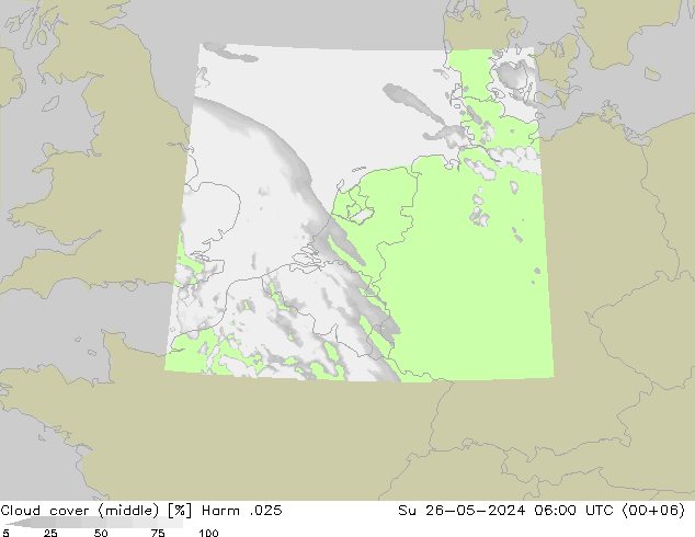 Wolken (mittel) Harm .025 So 26.05.2024 06 UTC