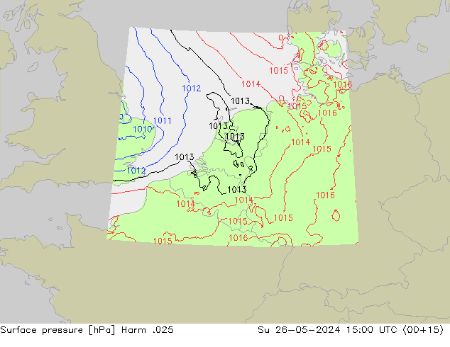 Luchtdruk (Grond) Harm .025 zo 26.05.2024 15 UTC