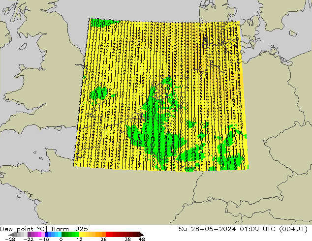 точка росы Harm .025 Вс 26.05.2024 01 UTC