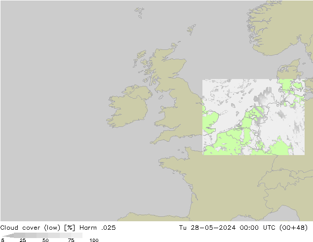 Bulutlar (düşük) Harm .025 Sa 28.05.2024 00 UTC