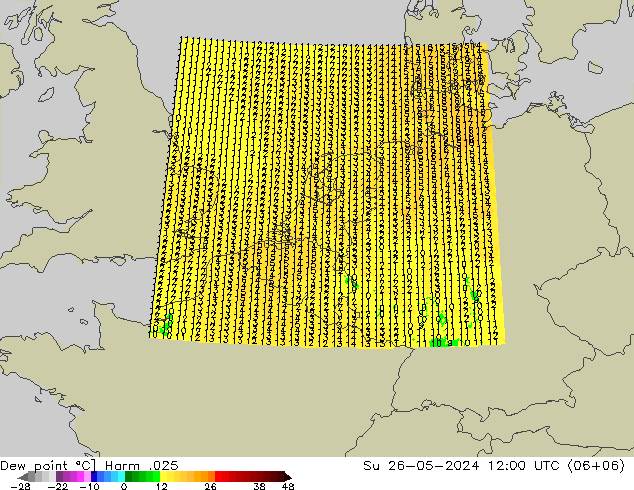 Taupunkt Harm .025 So 26.05.2024 12 UTC