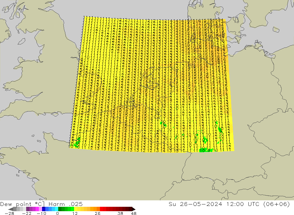 Taupunkt Harm .025 So 26.05.2024 12 UTC