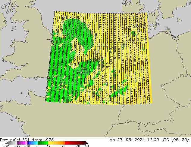 Ponto de orvalho Harm .025 Seg 27.05.2024 12 UTC