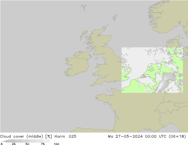 Bewolking (Middelb.) Harm .025 ma 27.05.2024 00 UTC