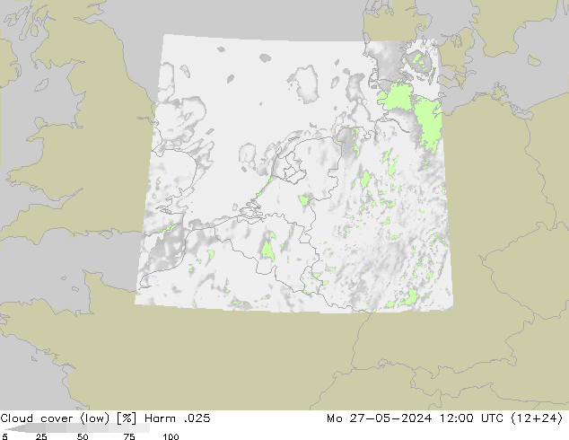 nízká oblaka Harm .025 Po 27.05.2024 12 UTC