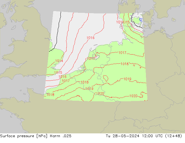 Luchtdruk (Grond) Harm .025 di 28.05.2024 12 UTC