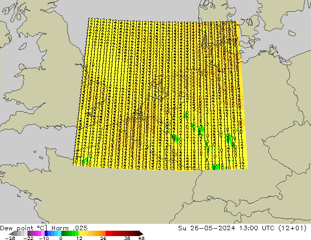 Punto di rugiada Harm .025 dom 26.05.2024 13 UTC