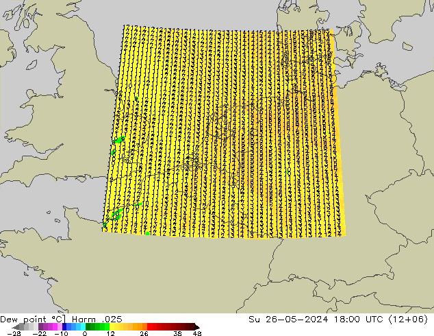 Dew point Harm .025 Su 26.05.2024 18 UTC