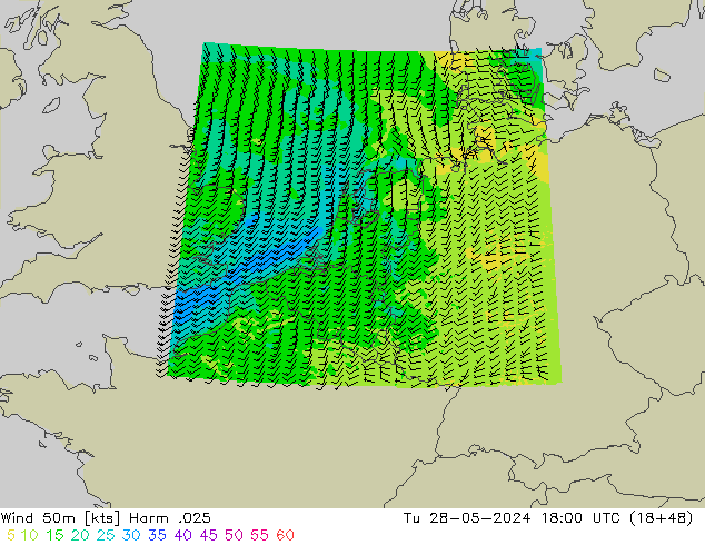 ветер 50 m Harm .025 вт 28.05.2024 18 UTC