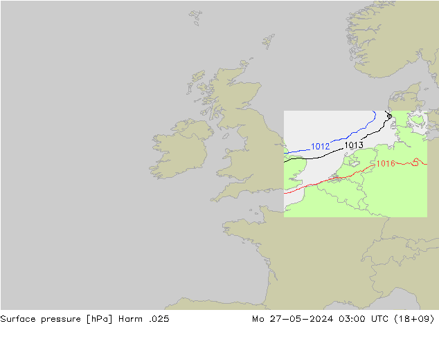 приземное давление Harm .025 пн 27.05.2024 03 UTC