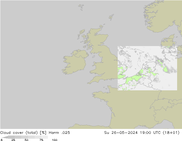 Wolken (gesamt) Harm .025 So 26.05.2024 19 UTC