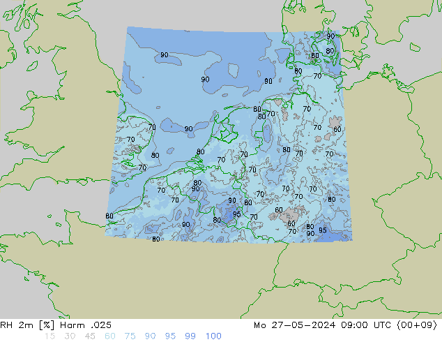 RH 2m Harm .025 Mo 27.05.2024 09 UTC