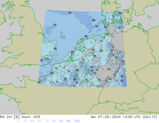 RH 2m Harm .025 Mo 27.05.2024 12 UTC