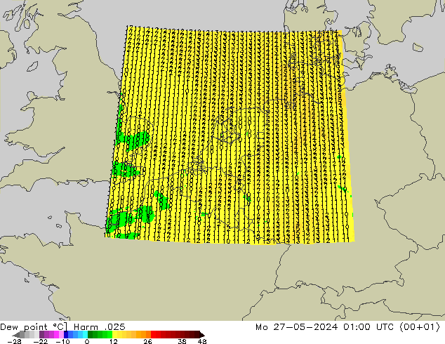 Punto de rocío Harm .025 lun 27.05.2024 01 UTC