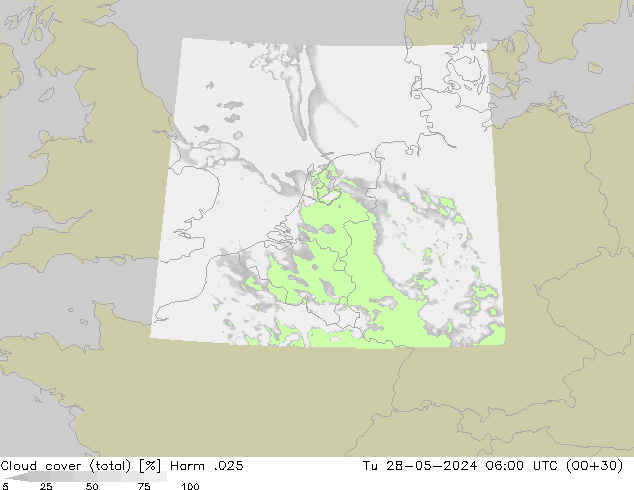 Nubi (totali) Harm .025 mar 28.05.2024 06 UTC