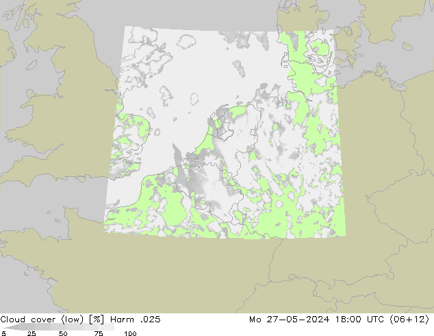 Bewolking (Laag) Harm .025 ma 27.05.2024 18 UTC