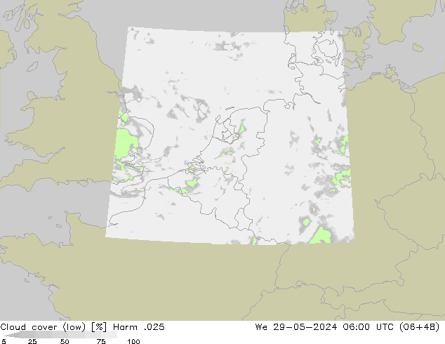 Nubi basse Harm .025 mer 29.05.2024 06 UTC