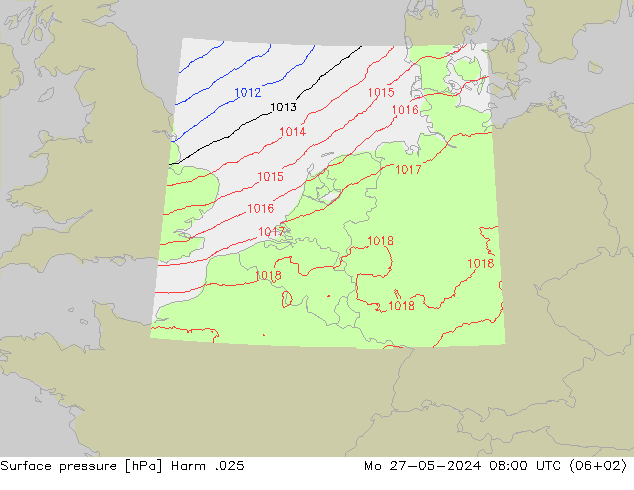 Surface pressure Harm .025 Mo 27.05.2024 08 UTC