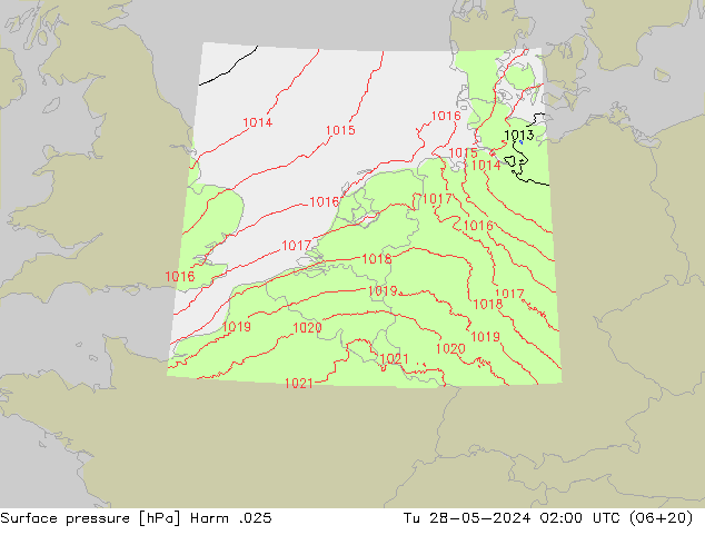 Yer basıncı Harm .025 Sa 28.05.2024 02 UTC