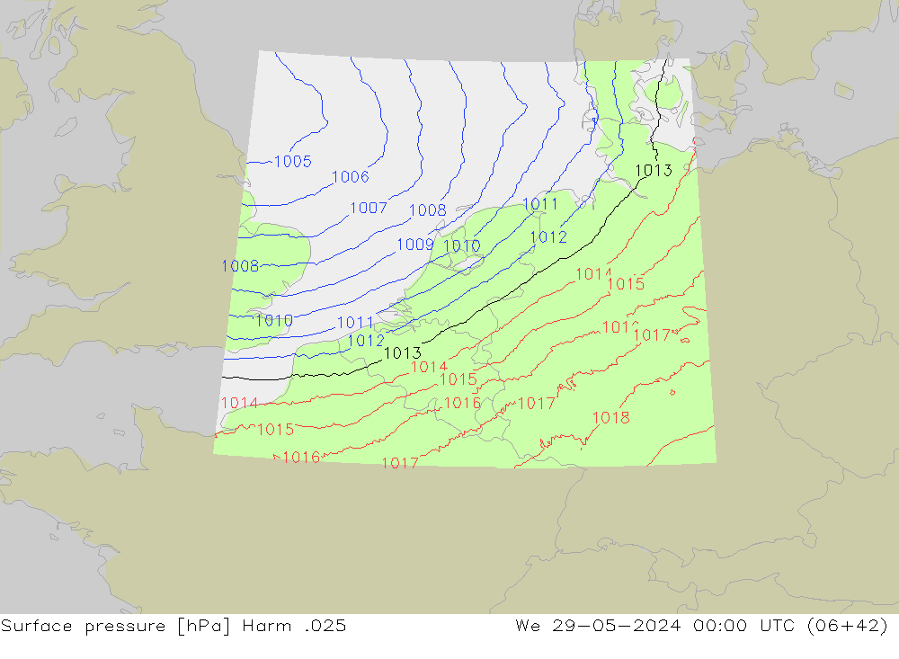 Yer basıncı Harm .025 Çar 29.05.2024 00 UTC