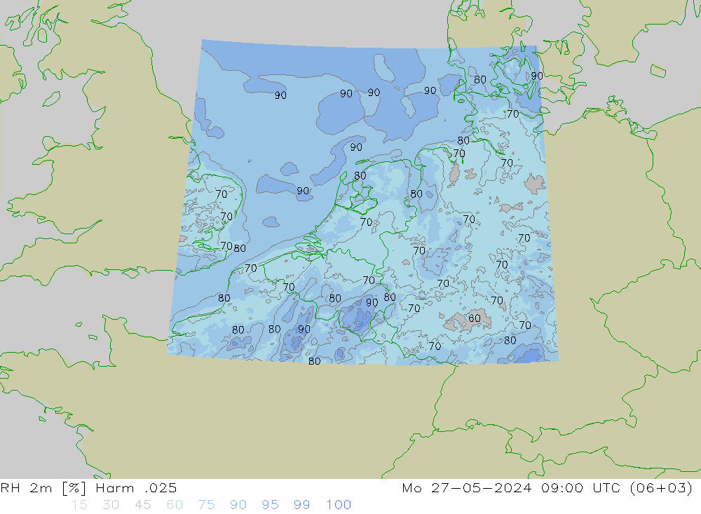 RH 2m Harm .025 Mo 27.05.2024 09 UTC