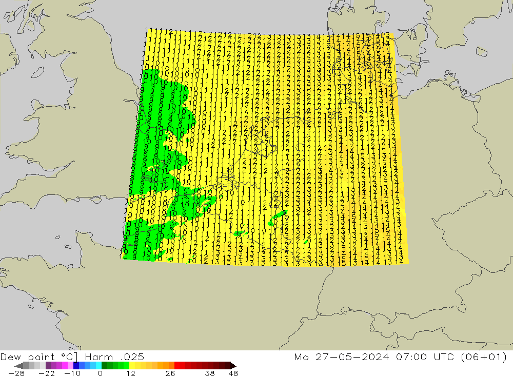 точка росы Harm .025 пн 27.05.2024 07 UTC