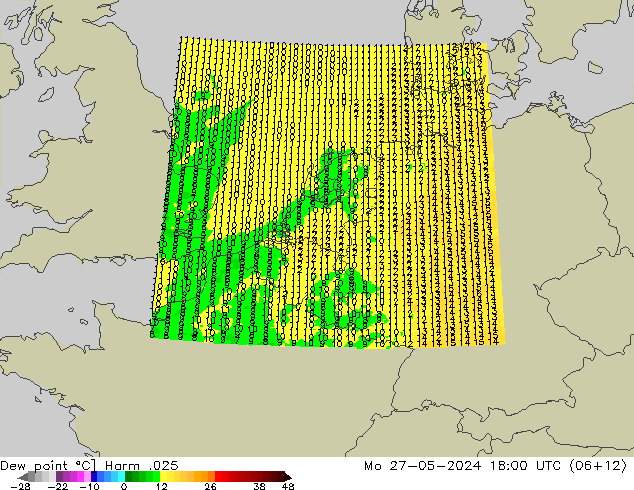 Dew point Harm .025 Mo 27.05.2024 18 UTC