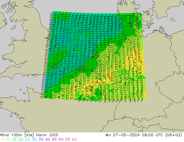 Wind 100m Harm .025 Mo 27.05.2024 09 UTC
